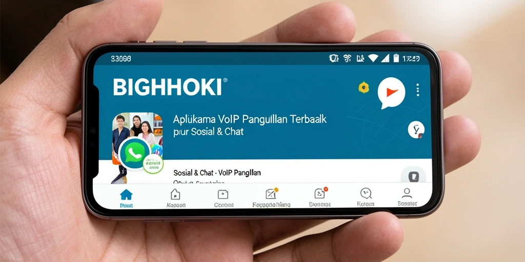 Antarmuka BIGHOKI yang intuitif dengan fitur VoIP Panggilan yang menarik.