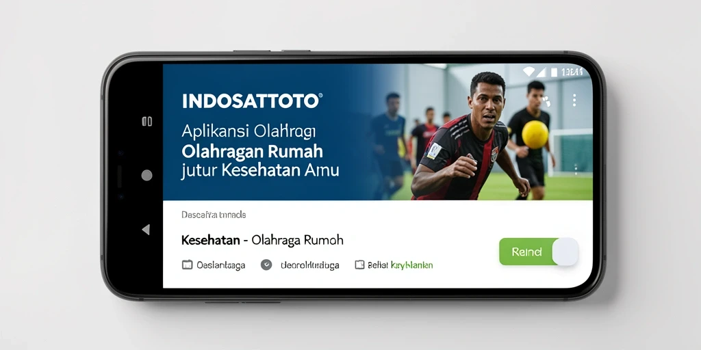 Tampilan antarmuka aplikasi Olahraga Rumah INDOSATTOTO yang menarik dan mudah digunakan.