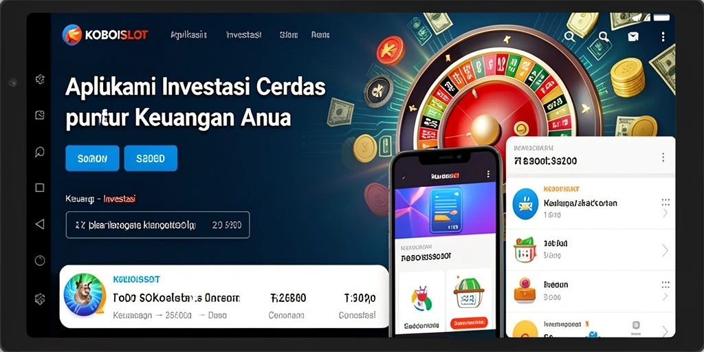 Tampilan antarmuka KOBOISLOT yang modern dan user-friendly.