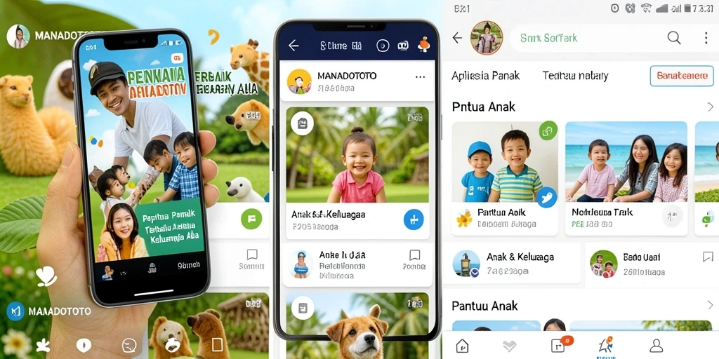 Antarmuka utama MANADOTOTO menampilkan pemantauan lokasi anak dengan jelas.