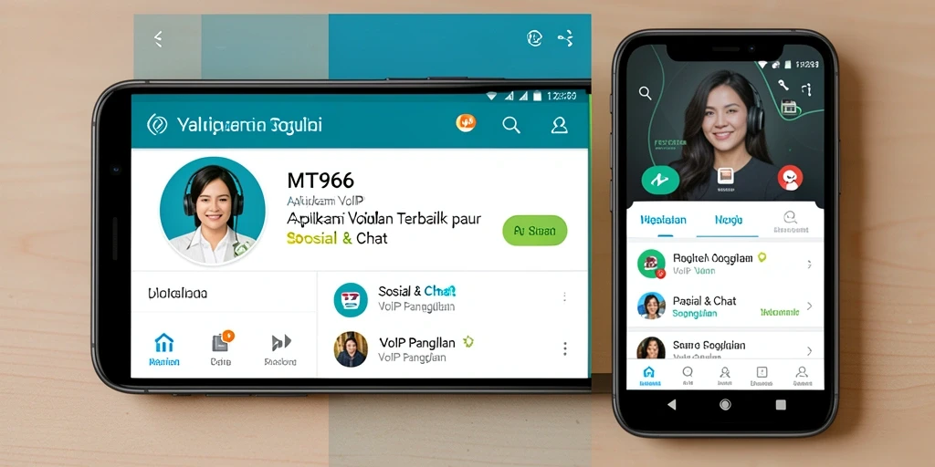 Antarmuka intuitif dan fungsi VoIP Panggilan yang handal.