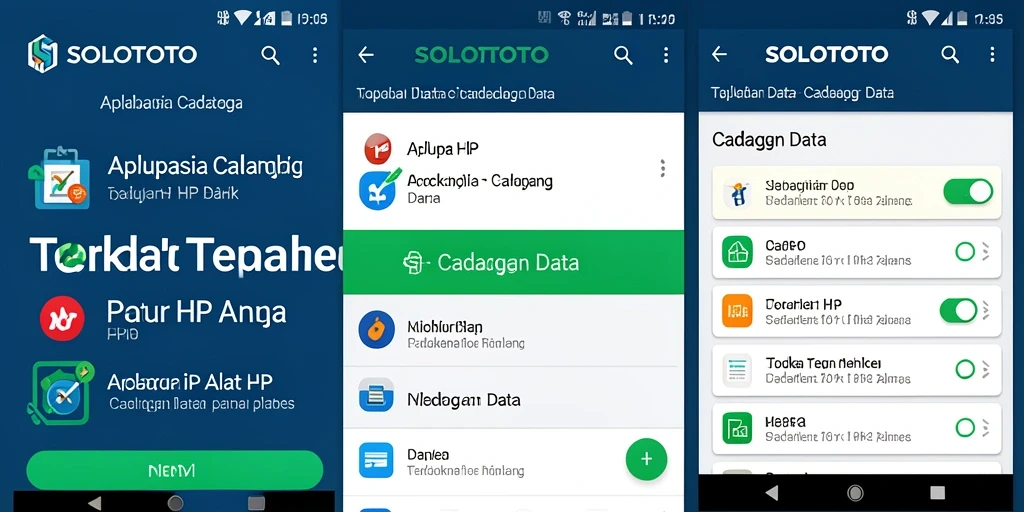 Antarmuka pengguna SOLOTOTO untuk pencadangan data yang sederhana dan efektif.